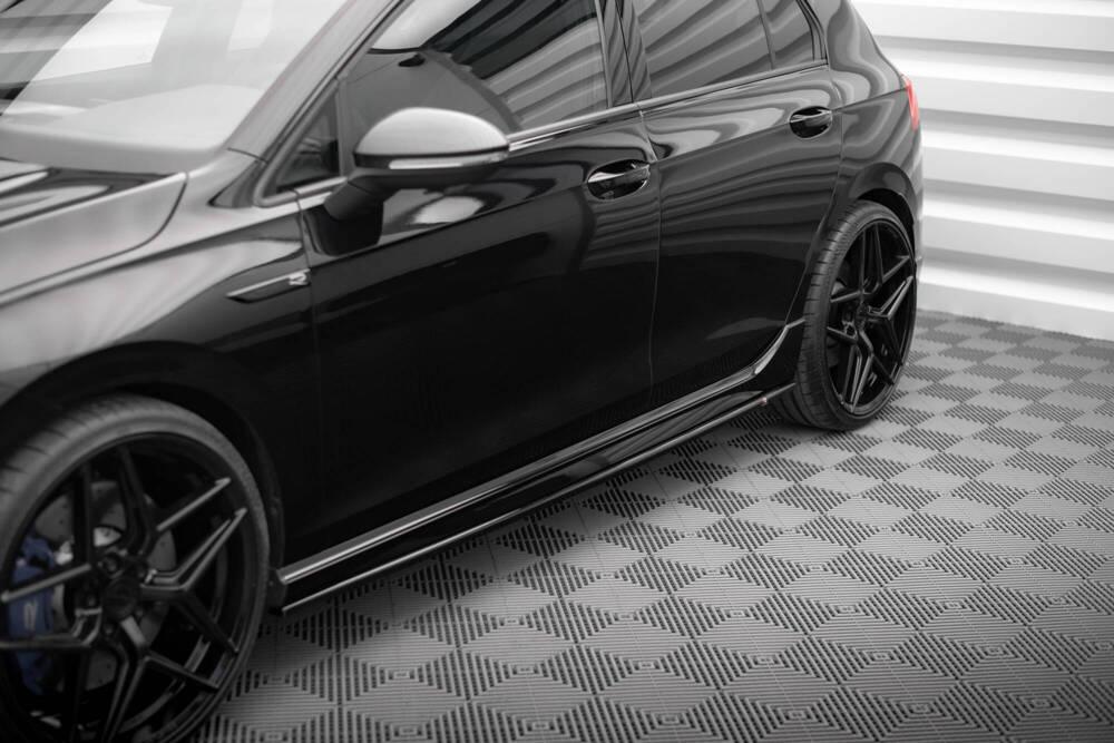 Seitenschweller Erweiterung V.2 mit Flaps für VW Golf 8 GTI / GTI Clubsport von Maxton Design