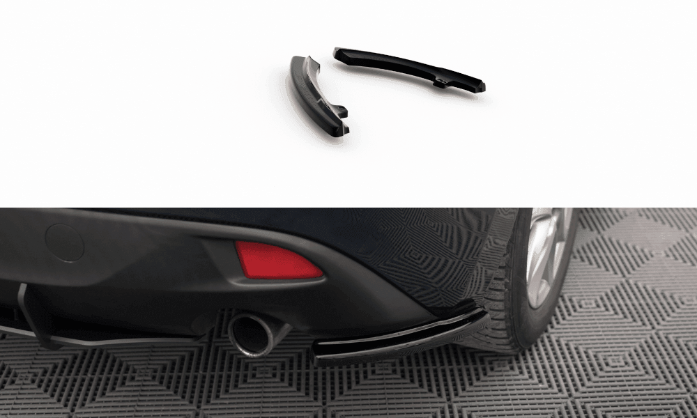 Seitliche Heck Diffusor Erweiterung für Mazda 3 MK3 von Maxton Design