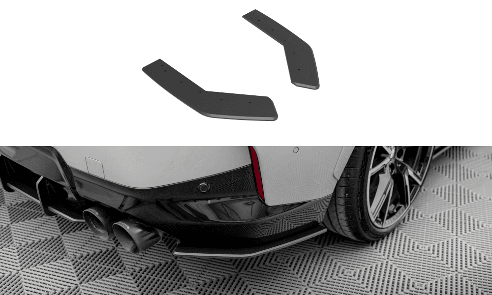 Seitliche Heck Diffusor Erweiterung V.2 für Audi A4 B9 8W S-Line von Maxton Design