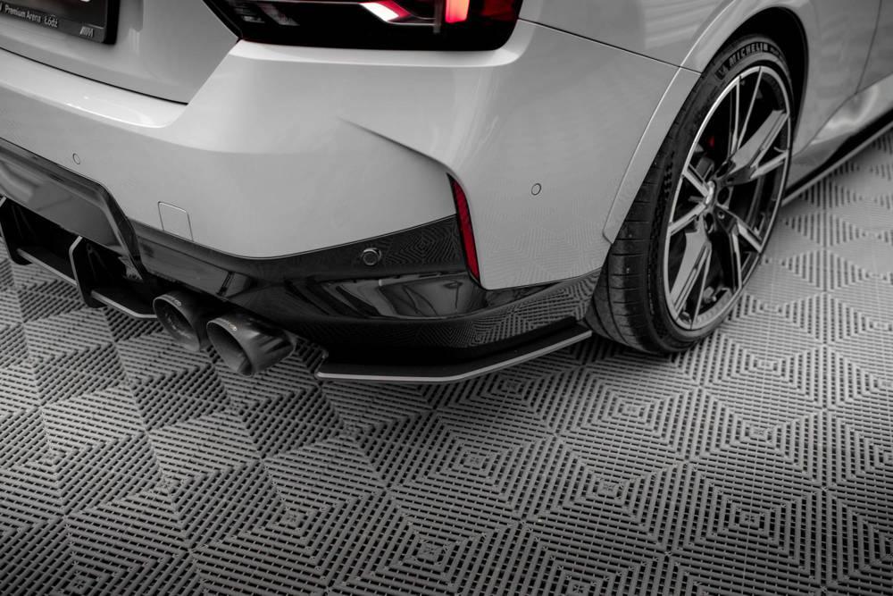 Seitliche Heck Diffusor Erweiterung V.2 für Audi A4 B9 8W S-Line von Maxton Design