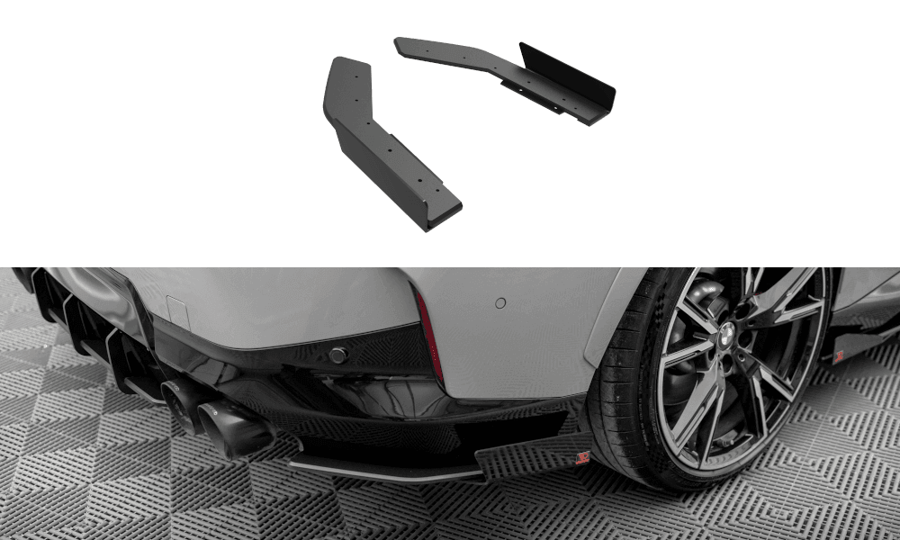 Seitliche Heck Diffusor Erweiterung V.2 für Audi A4 B9 8W S-Line von Maxton Design
