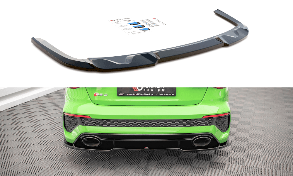 Zentraler Hinterer Splitter für Audi RS3 8Y Limousine von Maxton Design
