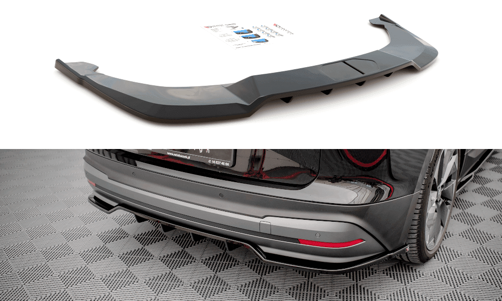 Zentraler Hinterer Splitter für Skoda Enyaq IV von Maxton Design